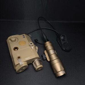 IR搭載 PEQ15 M300 ウェポンライト AXONスイッチ 3点セット DE
