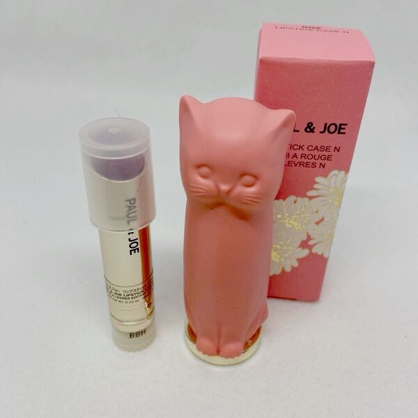 新品 セット PAUL&JOE ポールアンドジョー リップスティックケース #002 猫 ポルジョ 限定 ねこ コスメ ジル