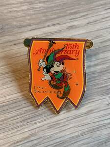 * festival 40 anniversary!TDL Tokyo Disney Land 15 anniversary not for sale pin Mickey *