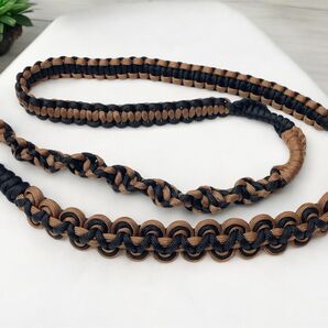 カラー変更可能 パラコード スマホショルダーストラップ ブラック ブラック ネックストラップ