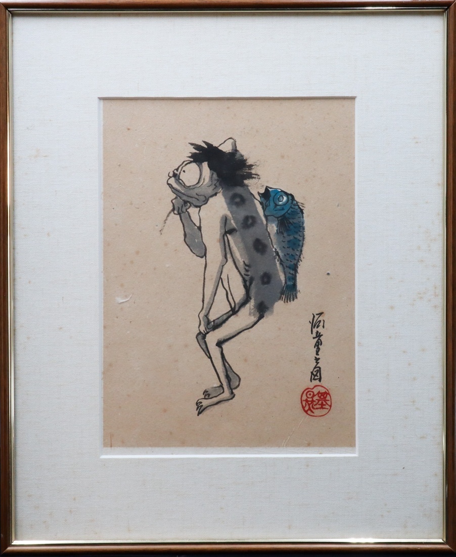 Yahoo!オークション -「河童」(日本画) (絵画)の落札相場・落札価格 Yahoo!オークション -「河童」(日本画) (絵画)の落札相場・落札価格