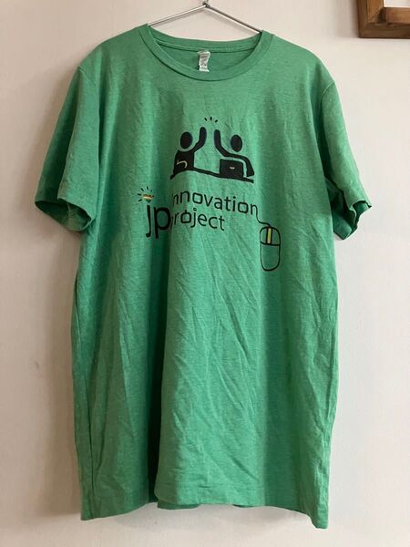 Tシャツ US古着 JP innovation project グリーン L