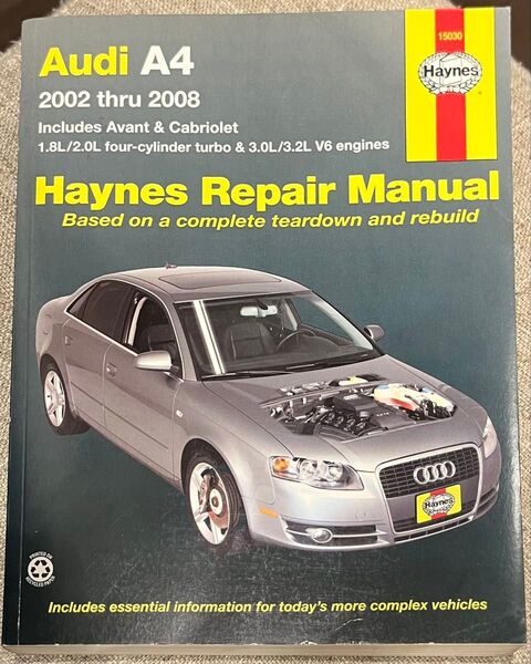 Haynes Repair Manual Audi A4 2002-2008 ヘインズ 整備マニュアル アウディA4 B6 B7