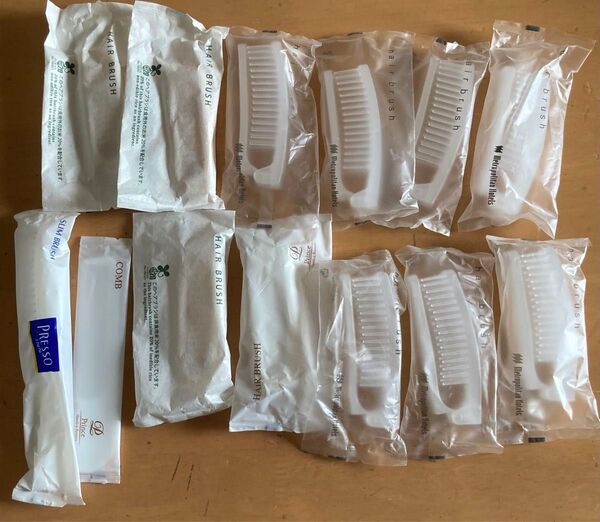 ホテルアメニティヘアブラシ13本セット① くし
