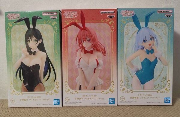 甘神さんちの縁結び 甘神朝姫 甘神夕奈 甘神夜重 フィギュア バニーver.3点セット