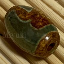 御幸天珠 AG02311 宝瓶天珠 16x11mm 龍紋天珠 透け感あり 賽瓶天珠_画像4