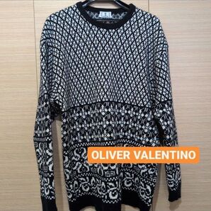90s oliver by valentino wool Knit Lサイズ
