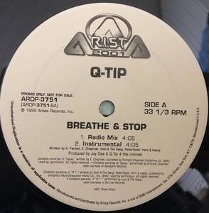 US PROMO ONLY / Q-TIP / BREATH & STOP / PRO BY JAY DEE / 1999 HIPHOP / A TRIBE CALLED QUEST