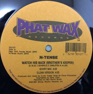 1994 HIPHOP / N-TENSE / WATCH HIS BACK (BROTHER'S KEEPER) / KOKO KIYO