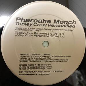 PHAROAHE MONCH / TOOLEY CREW PERSONIFIED / PRO BY DJ SPINNA!!! / US ORIGINAL