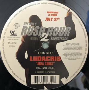 LUDACRIS / AREA CODES FEAT NATE DOGG / US PROMO PRESS / 2001 HIPHOP