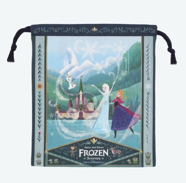ファンタジースプリングス アナと雪の女王 アナ雪 巾着 きんちゃく アナ エルサ フローズンジャーニー ディズニー ディズニーシー