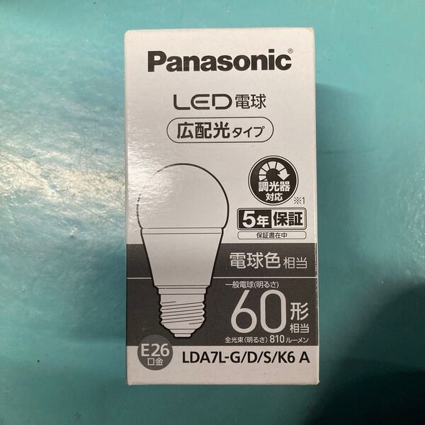 Panasonic LED電球 LDA7L-G/D/S/K6 A 電球色 60形相当