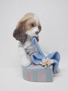 リヤドロ LLADRO No.8312 待ちきれなくて CAN'T WAIT スペイン製 陶器置物 仔犬 プレゼント