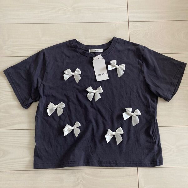 《新品未使用タグ付き》アベイル リボン付き Tシャツ