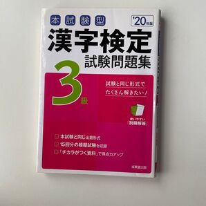 本試験型漢字検定3級試験問題集 20年版 鉛筆での書き込みあり
