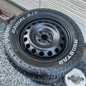 マッドタイヤ MADSTAR 【一本】 マッドタイヤ ホイール付き 4穴 送料込み PCD100 175/65R15 88H