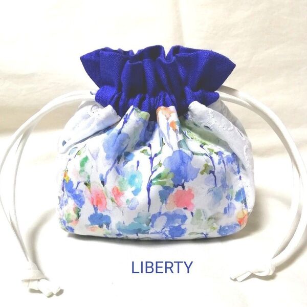 LIBERTY タナローンのスクエア巾着ミニ インキーフィールズ