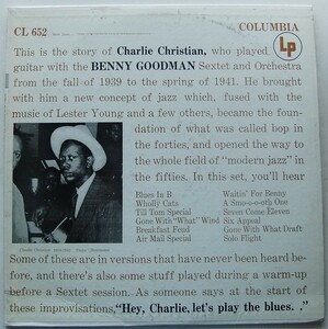 ◆ CHARLIE CHRISTIAN with the BENNY GOODMAN ◆ Columbia CL 652 (6eye:dg) ◆