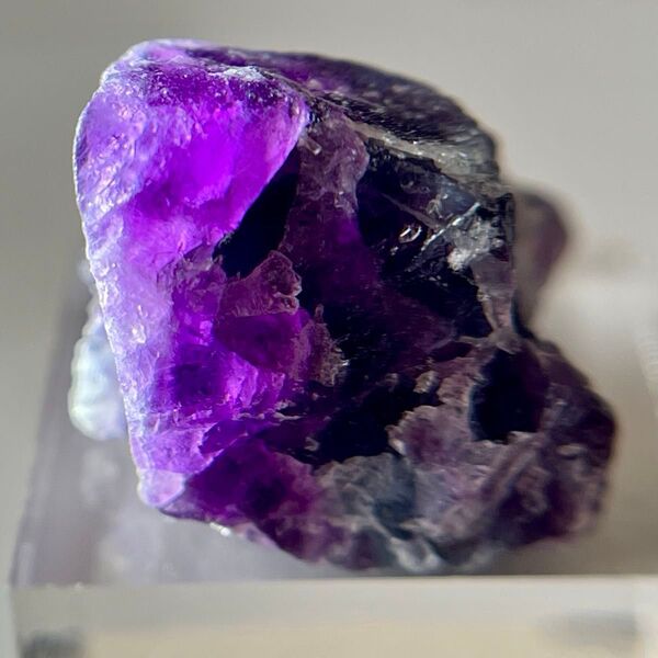 バイカラー フローライト 115.7ct 原石 パープル ブルー ゾーニング 鉱物 天然石 一点もの パワーストーン 開運 蛍石石