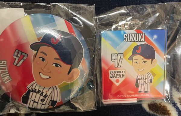 鈴木昭汰 侍ジャパン 千葉ロッテマリーンズ 缶バッジ2個セット