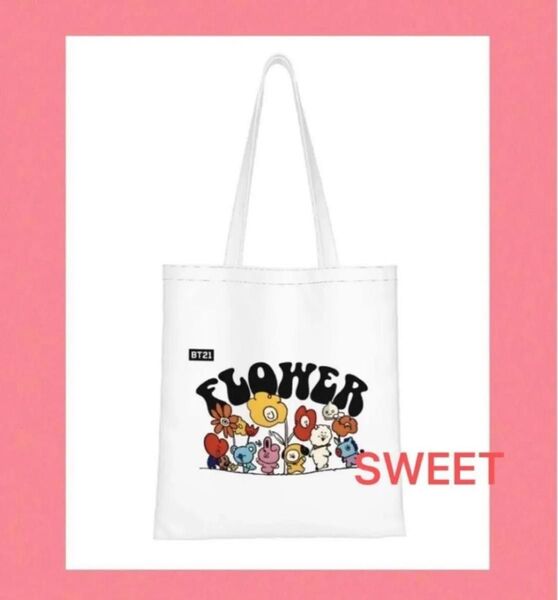 BTS BT21 トートバッグ ④ グク テテ ジミン シュガ ジン J-HOPE RM
