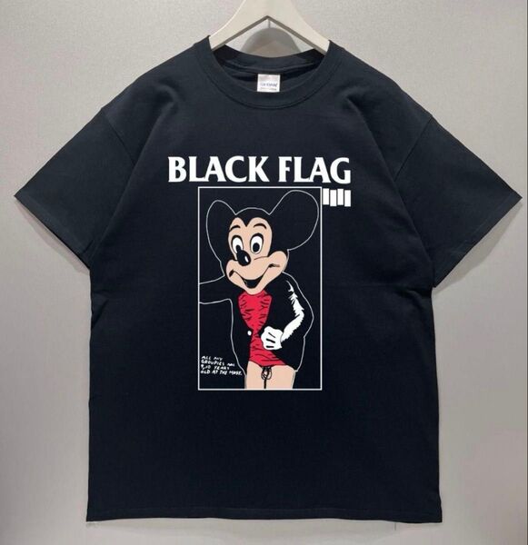 新品未使用 BLACK FLAG ブラックフラッグ Tシャツ野村訓市 発禁ネズミ
