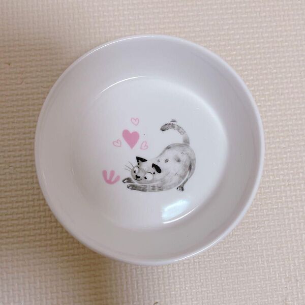 ペットボウル 猫 食器 フードボウル 陶器 スタンド 高さがある ペット用食器 餌入れ ペット用品 脚なしタイプ ハート