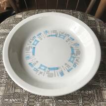 貴重！アメリカアンティーク　ブルーヘブンUSA製ヴィンテージ大皿　ミッドセンチュリー食器/カリフォルニア西海岸イームズ家具60’s70’s_画像1