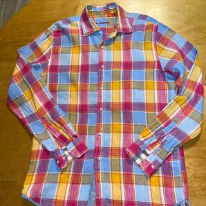 マルチカラー マドラスチェックシャツ