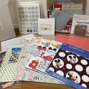 クラフト スクラップブッキングセット ケース付き