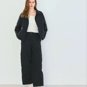 Coca ナイロンワッシャーワイドパンツ レディース ブラックL