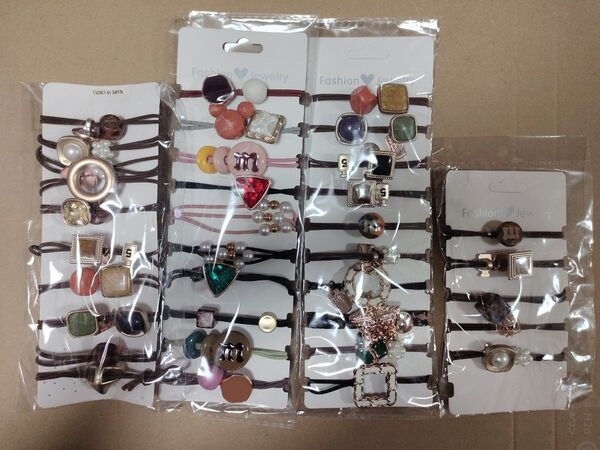 35本入りヘアゴム 髪ゴム輪ゴム女の子生年女性 大人 ヘアアクセサリー 髪飾り
