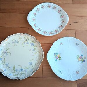 MINTON、ナルミ、クラシックローズ 洋食器 3枚