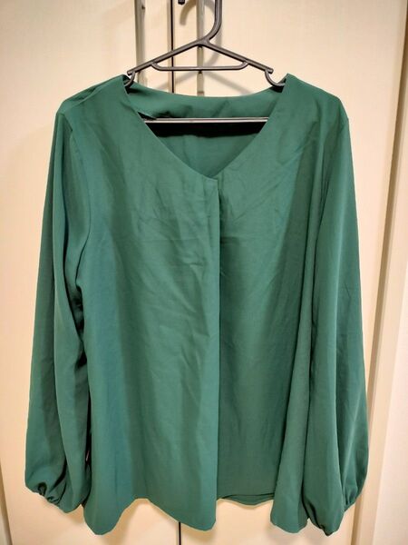☆SHEIN☆グリーン☆ブラウス☆L☆