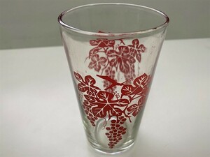  Taiwan * retro glass *.. red * Taiwan glass * Vintage 