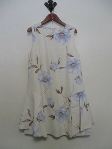 snidel Snidel white floral print no sleeve One-piece (USED)10720②