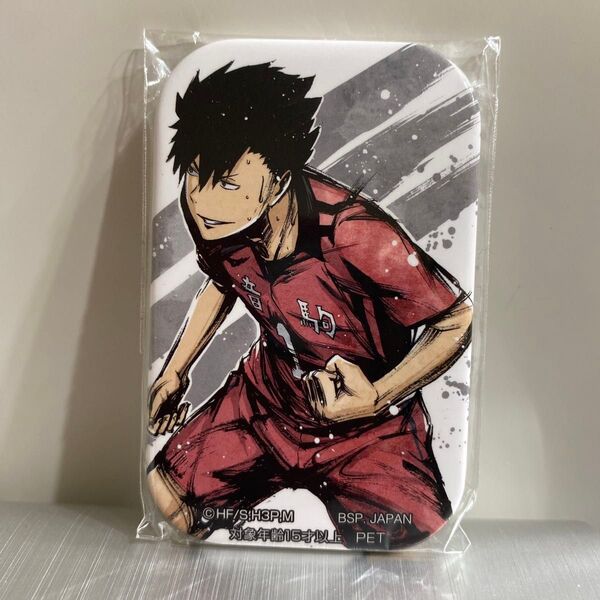 ハイキュー!! スクエア型缶バッジ ~歓喜の鼓動~ 黒尾鉄朗 SEGA限定 縦