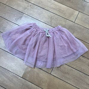 美品 zara baby 80cm チュールスカート ピンク