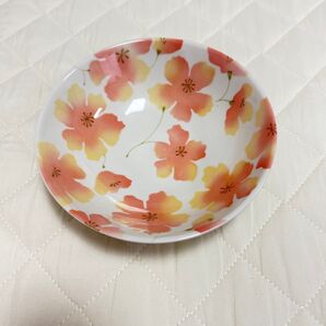 新品 未使用 橘吉(たち吉)径16cm 花柄 鉢