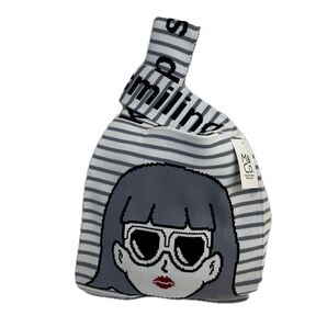 新品 M&Co. ニットバッグ Keep Smiling ハンドバッグ トートバッグ 母の日ギフト