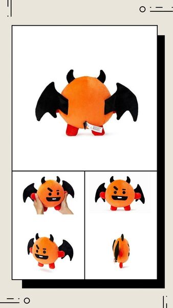 BT21公式 グッズ BTS ハロウィン 仮装マスコット ≪SHOOKY≫ (ぬいぐるみ 25cm)