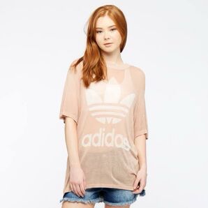 春夏秋物税込定価6,589円レディースM新品未開封adidasアディダスオリジナルス透けサマーニットトップスCY5845ベージュ