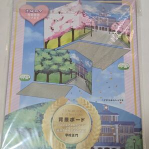 背景ボード 学校正門 ジオラマ ディスプレイ