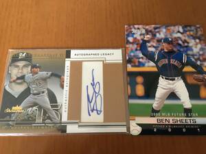 【元Brewers/Ben Sheets/MLB通算94W】2005 Fleer Showcase auto #/427