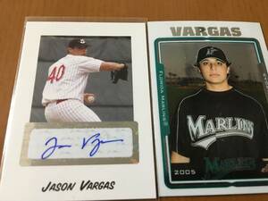 【元Marlins/Jason Vargas/MLB通算99W,99L】2004 Just Minor Auto