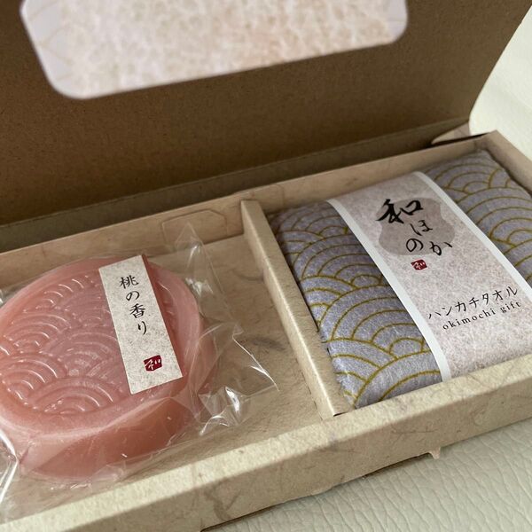和ほのか 石鹸とハンカチタオルのセット