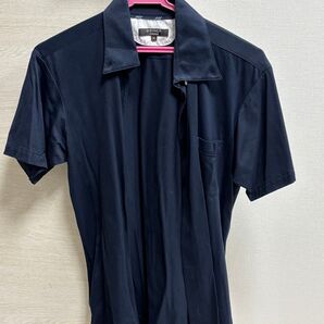 ORIHICA 半袖シャツ ネイビー M