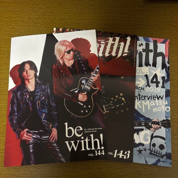 B'z ビーズ ファンクラブ会報誌 vol.141、143、144 3冊セット 最新号