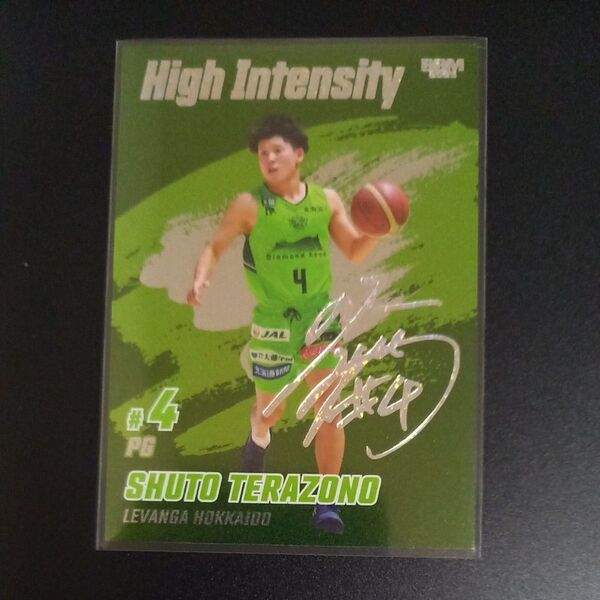 寺園脩斗 100枚限定 High Intensity ホロ箔サイン BBMB.LEAGUE20251stHalf レバンガ北海道